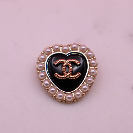 22mm Faux Pearl Chanel Button