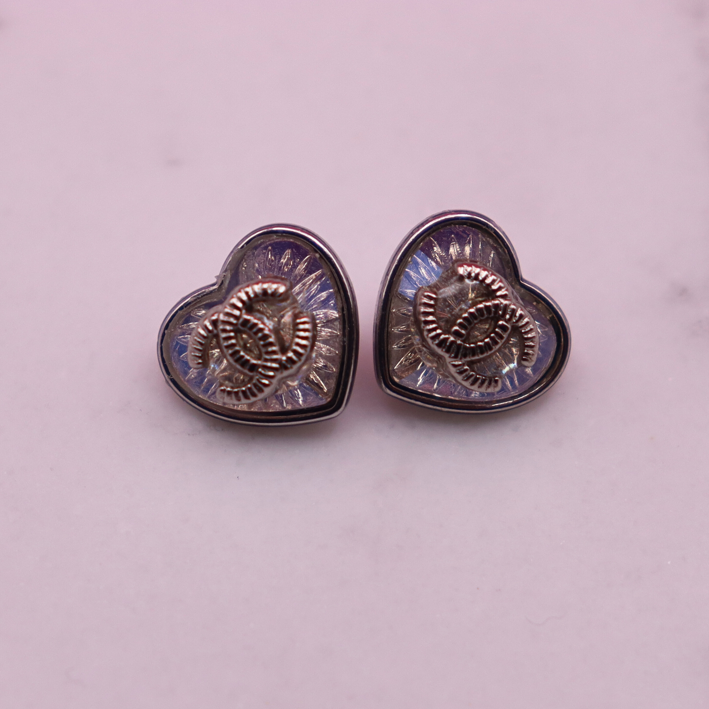 5mm Enamel Heart Button